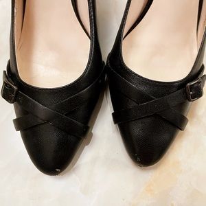 Cole Haan Leather Heels Black